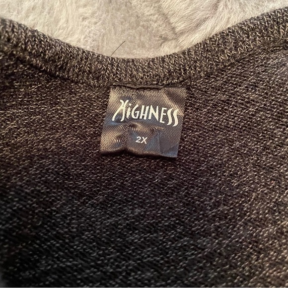 HIGHNESS - Size 2X - Heathered Grey Tunic/Dress - Aztec Design - Embroidery - Picture 7 of 7